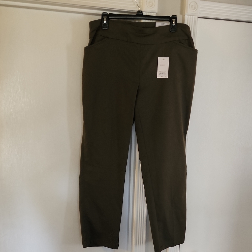 Croft & Barrow Olive Straight Leg Pants